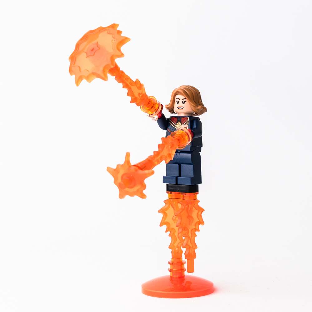 LEGO Captain Marvel (w/ Power Bursts) Minifigure - Marvel Avengers –